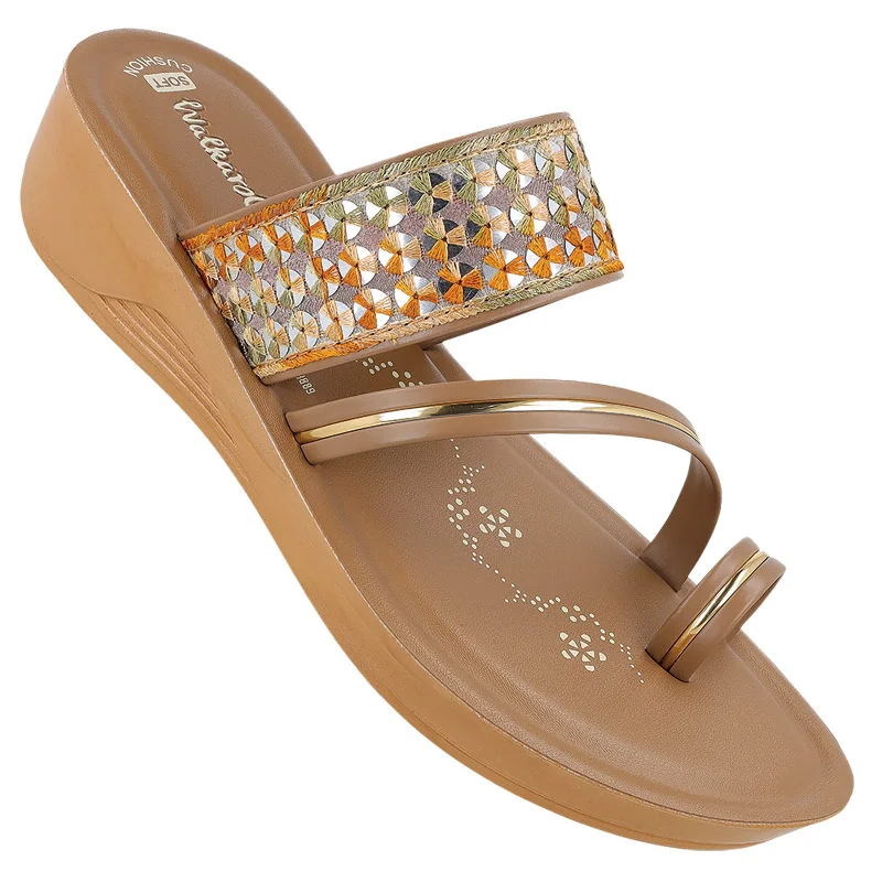 Women's Daily Wear Sandals - WL7620 Brass