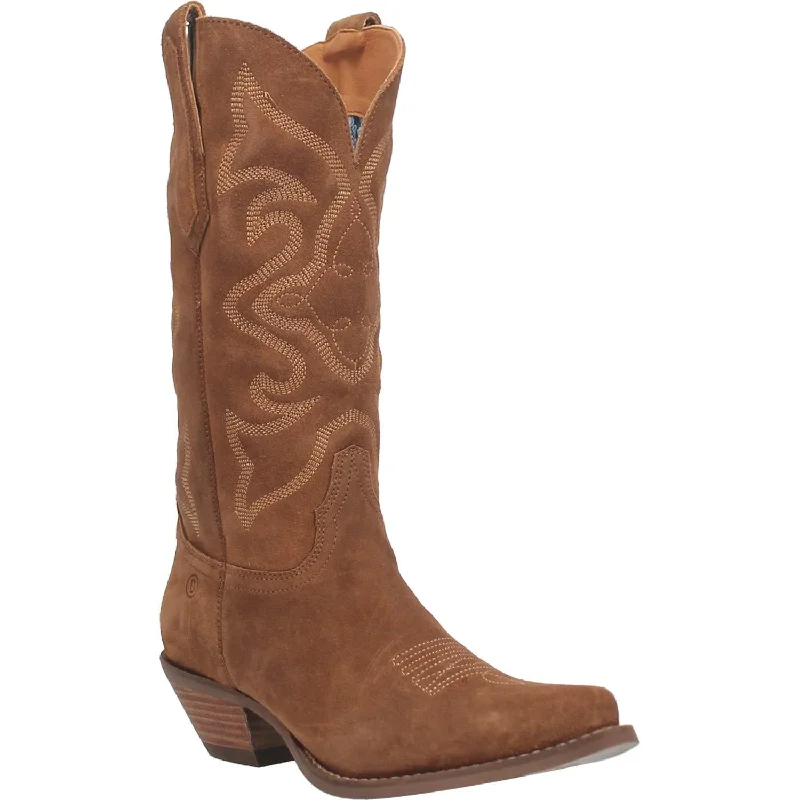 Online Exclusive | Dingo | Out West Suede Cowboy Boots in Camel Brown  **PREORDER