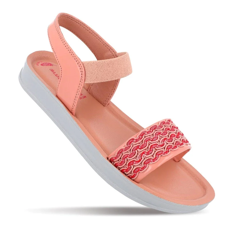 Blue Tyga Womens Embellished Flatform Sandals  - BT2712 Peach