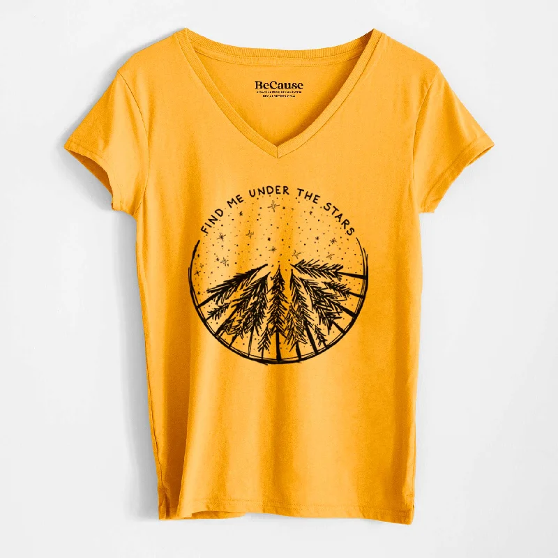 Find Me Under the Stars - Women's 100% Recycled V-neck