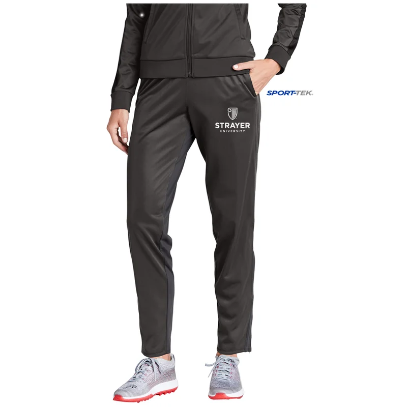 NEW STRAYER Sport-Tek ® Ladies Tricot Track Jogger-Black