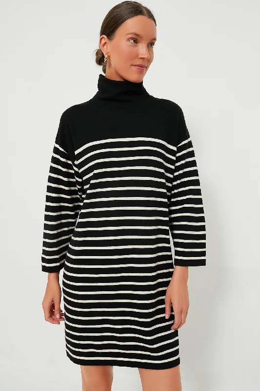 Striped Durand Turtleneck Dress