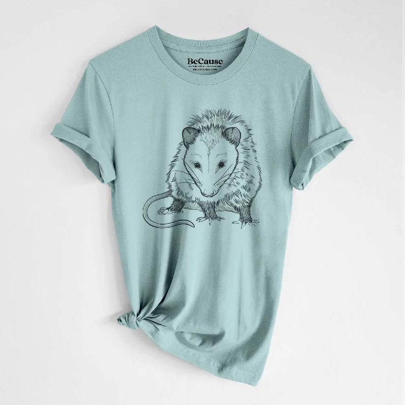 Virginia Opossum - Didelphis virginiana - Lightweight 100% Cotton Unisex Crewneck