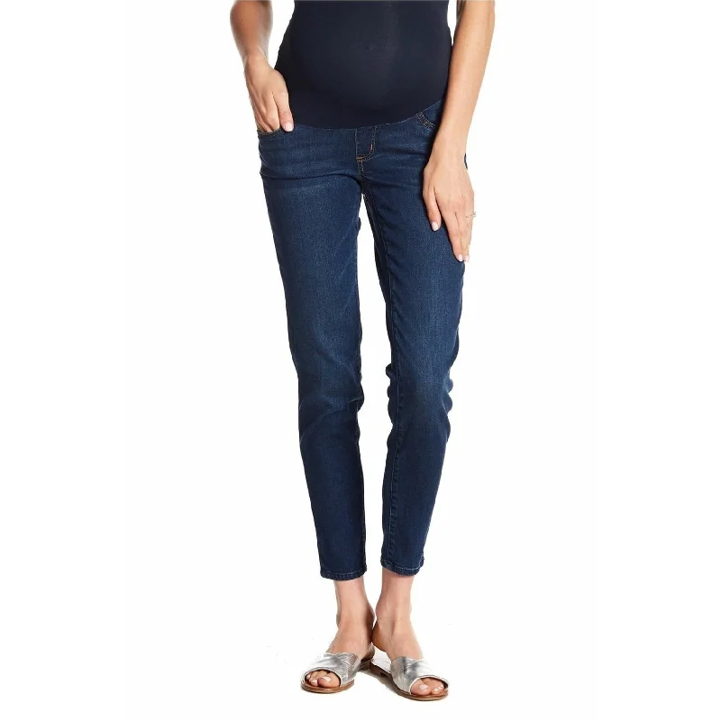 [Blank NYC] Womens Maternity Skinny Fit Jeans, Blue, 27