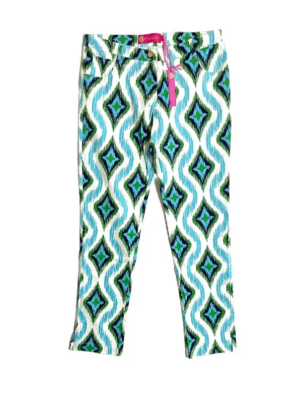 Women's Casual Stretch Printed Pants In Multicolor