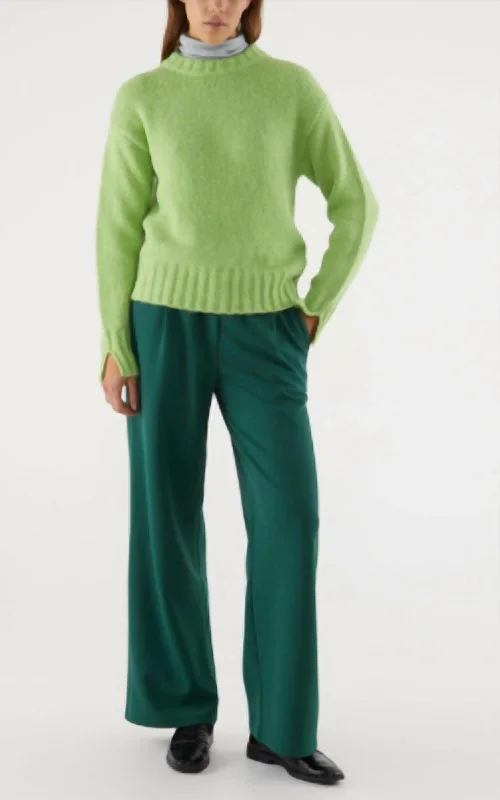 Pleated Trouser In Green