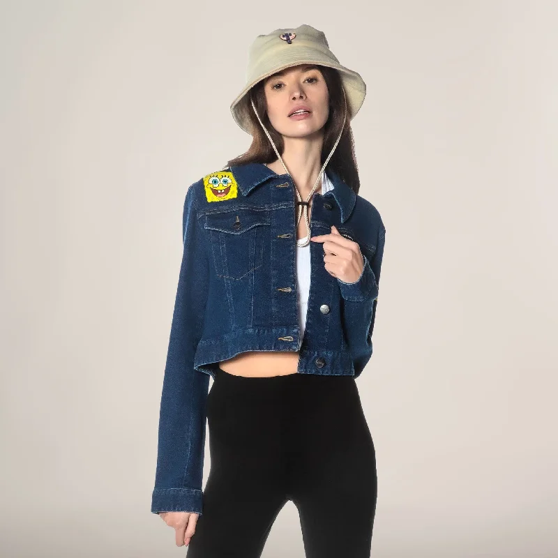 Women's Spongebob Denim Trucker Jacket