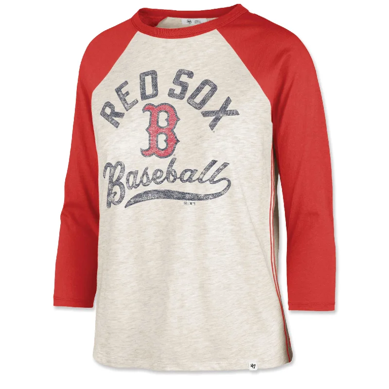 Ladies 47 Retro Daze Raglan 3/4 Sleeve - Red