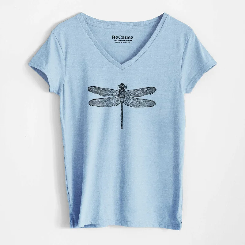 Anax Junius - Green Darner Dragonfly - Women's 100% Recycled V-neck