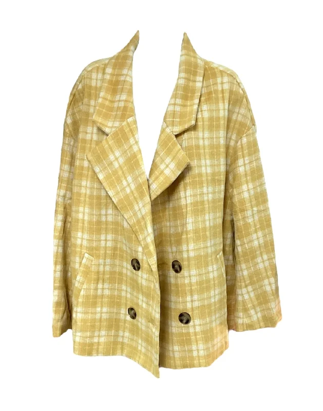 Shein Women's Jacket Yellow 1XL