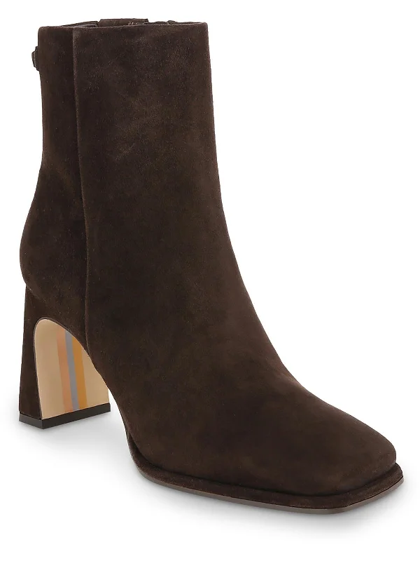 Irie Womens Suede Square Toe Booties