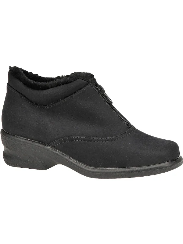 Micha Womens Zipper Ankle Booties