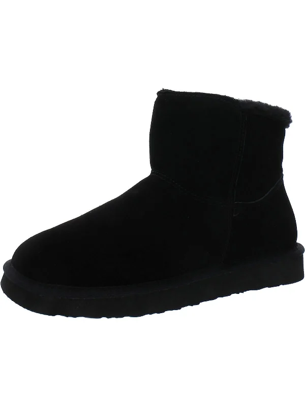 Norah Womens Suede Wool Lined Booties