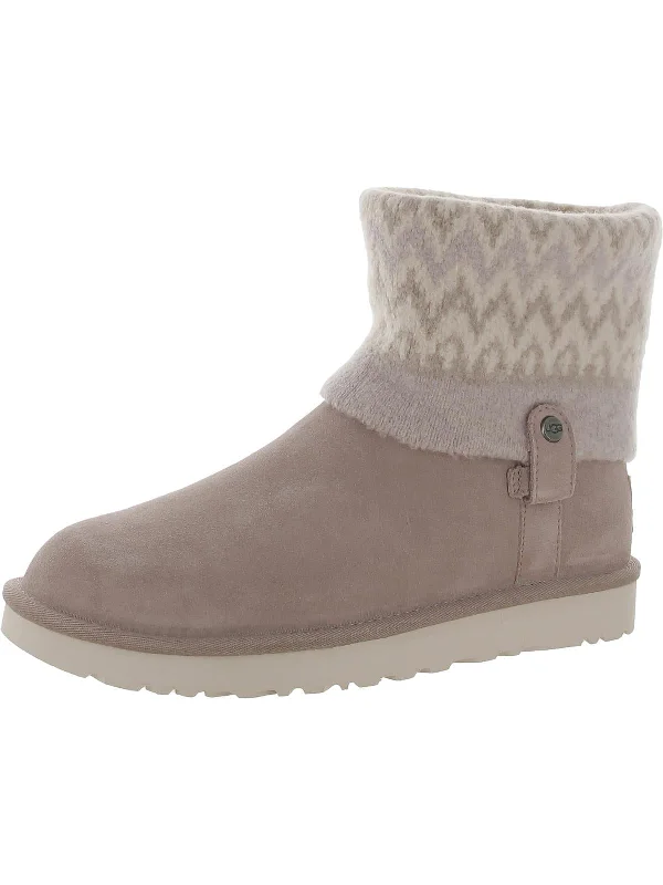 SAELA ICELANDIC Womens Round toe Sweater Boot Ankle Boots