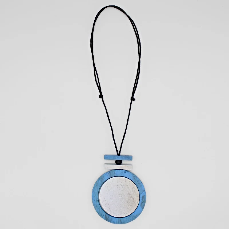 Blue Harley Pendant Necklace