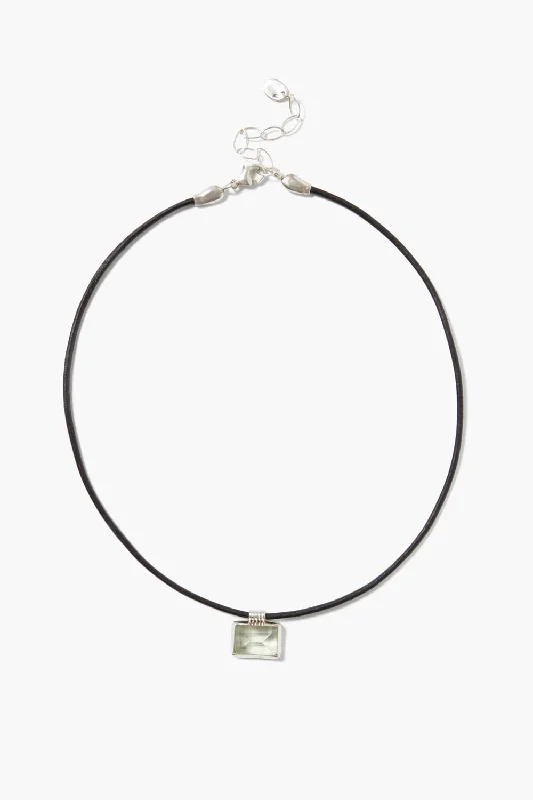 Cora Necklace Green Amethyst