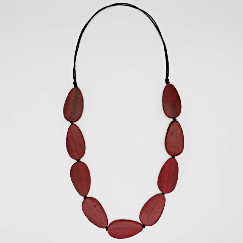 Destiny Red Teardrop Necklace