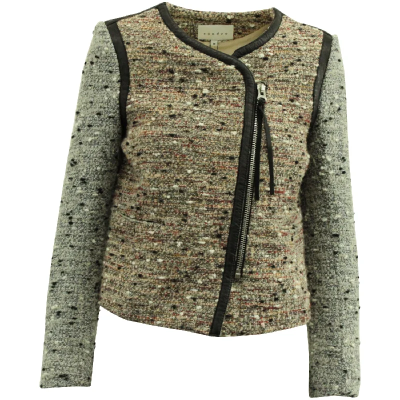 Sandro Paris Tweed Jacket in Multicolor Polyester