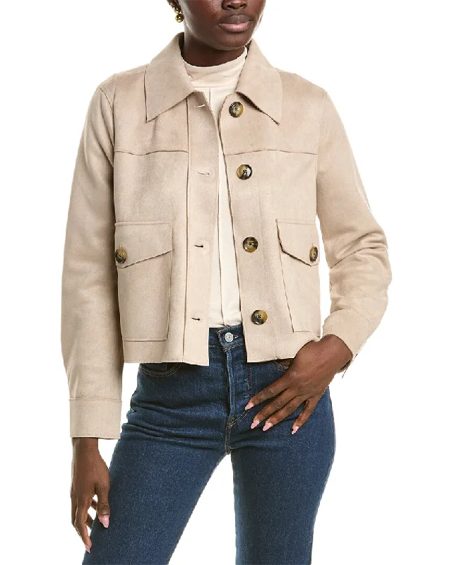 T Tahari Short Collared Jacket