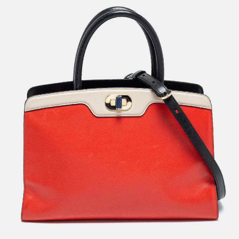 Bvlgari Multicolor Leather Isabella Rossellini Tote