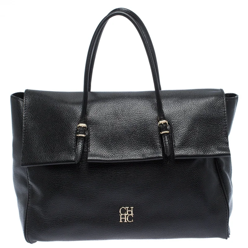 Carolina Herrera  Leather Tempo Collection Adagio Tote