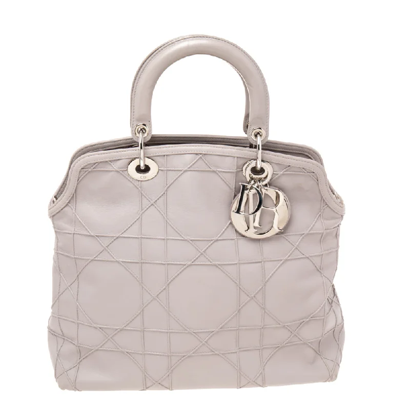 Dior Pale Lilac Cannage Leather Granville Tote