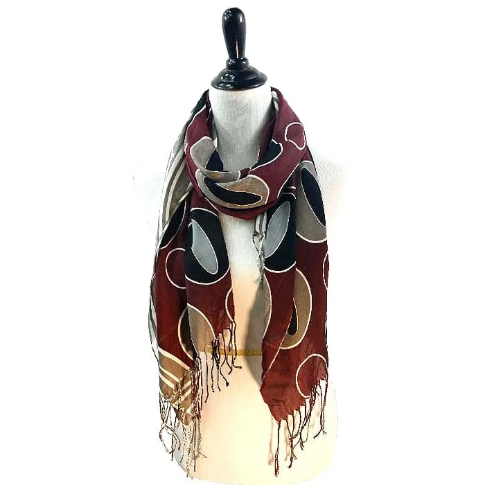 FS1191RB Abstract Viscose Scarf